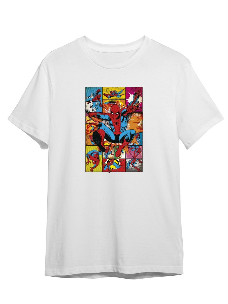 

Футболка унисекс СувенирShop Spider-man/Человек-паук/Marvel 18 белая 2XL (52-54), Белый, "Spider-man/Человек-паук/Marvel" 18