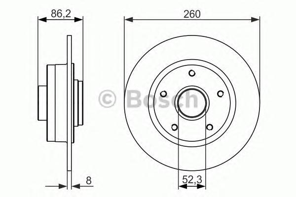 

Тормозной диск BOSCH 0986479684