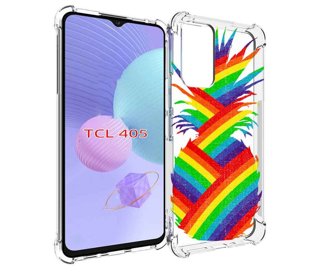 

Чехол MyPads радужный ананас для TCL 405, Tocco
