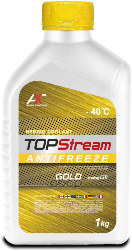 Антифриз Topstream Gold G11 1 Л TOPStream арт. ATS30G0001