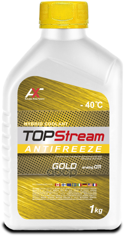 фото Антифриз topstream gold g11 1 л topstream арт. ats30g0001