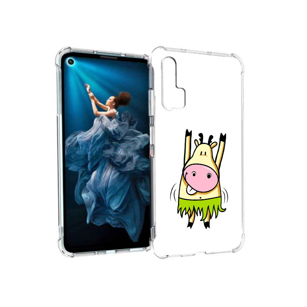 

Чехол MyPads Tocco для Honor 20 Pro Веселая корова (PT129185.18.42), Прозрачный, Tocco