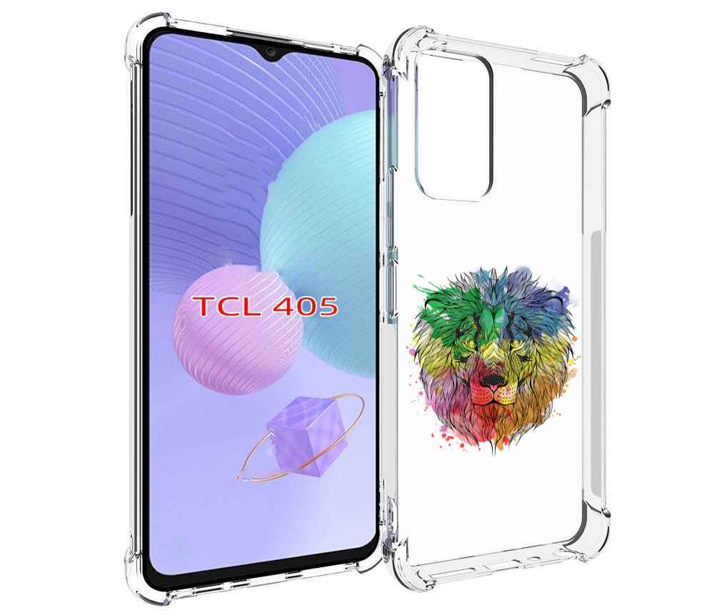 

Чехол MyPads разноцветный гордый лев для TCL 405, Tocco