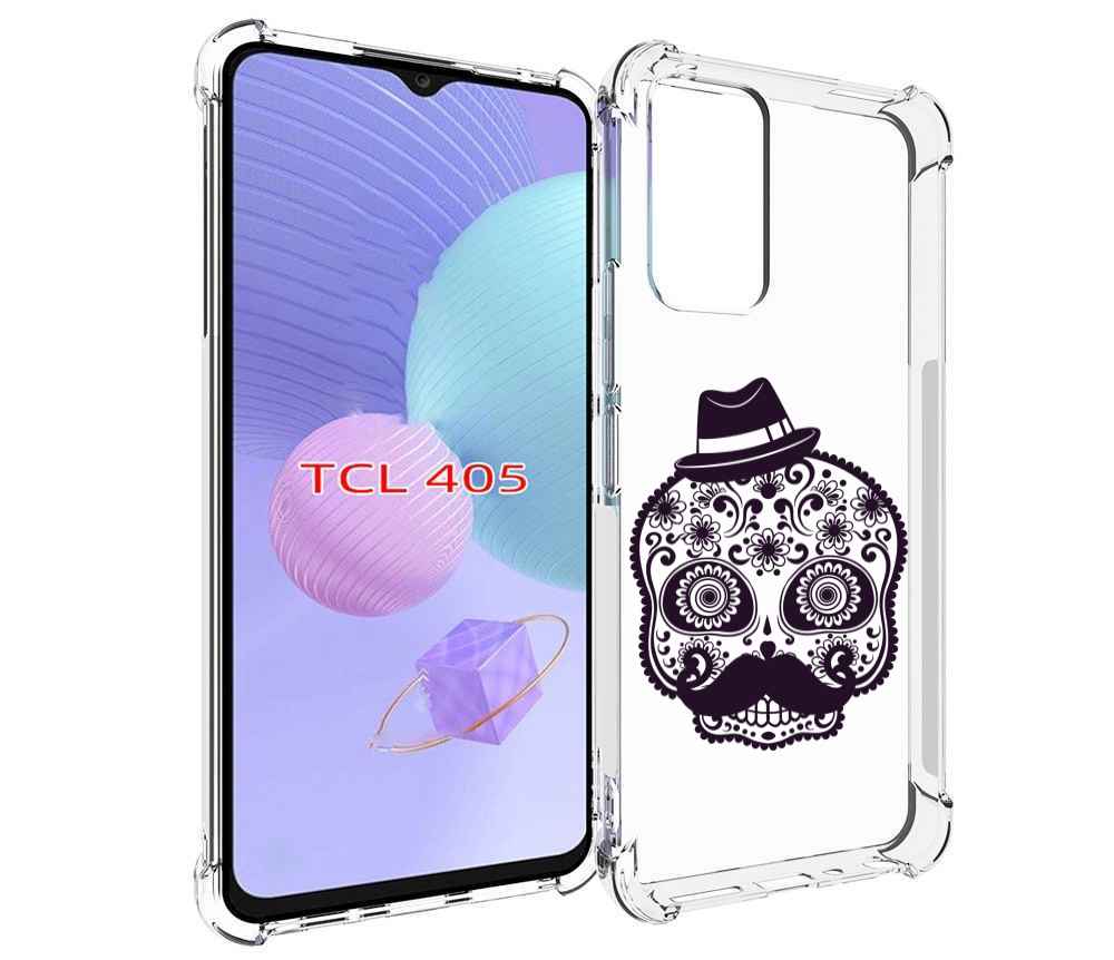 

Чехол MyPads разрисованный скелет для TCL 405, Tocco