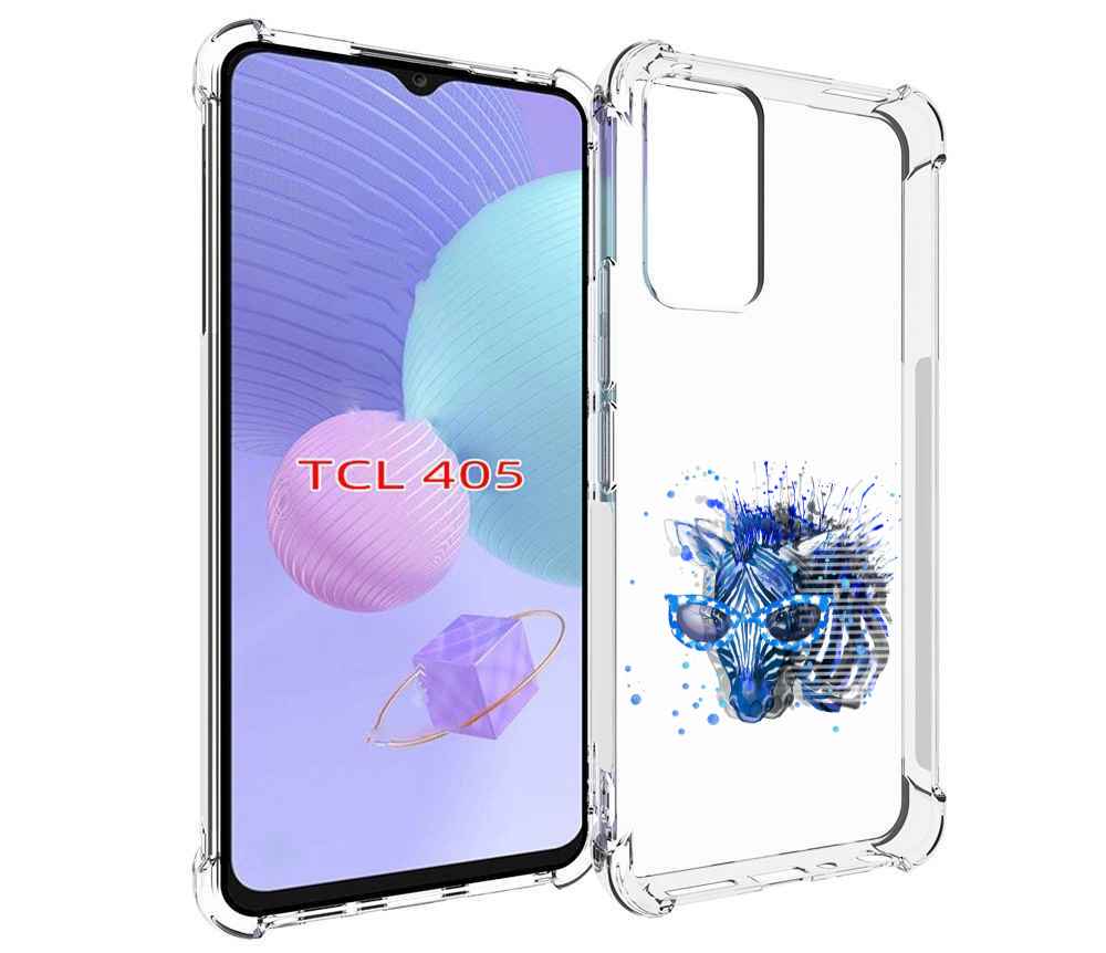 

Чехол MyPads расплывчатая зебра для TCL 405, Tocco