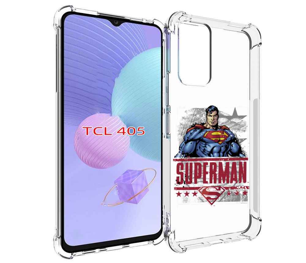 

Чехол MyPads рисунок супермен для TCL 405, Tocco