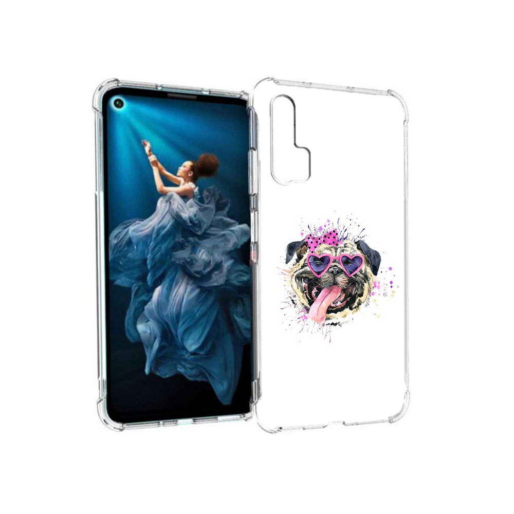 

Чехол MyPads Tocco для Honor 20 Pro Веселая собака (PT129185.18.43), Прозрачный, Tocco