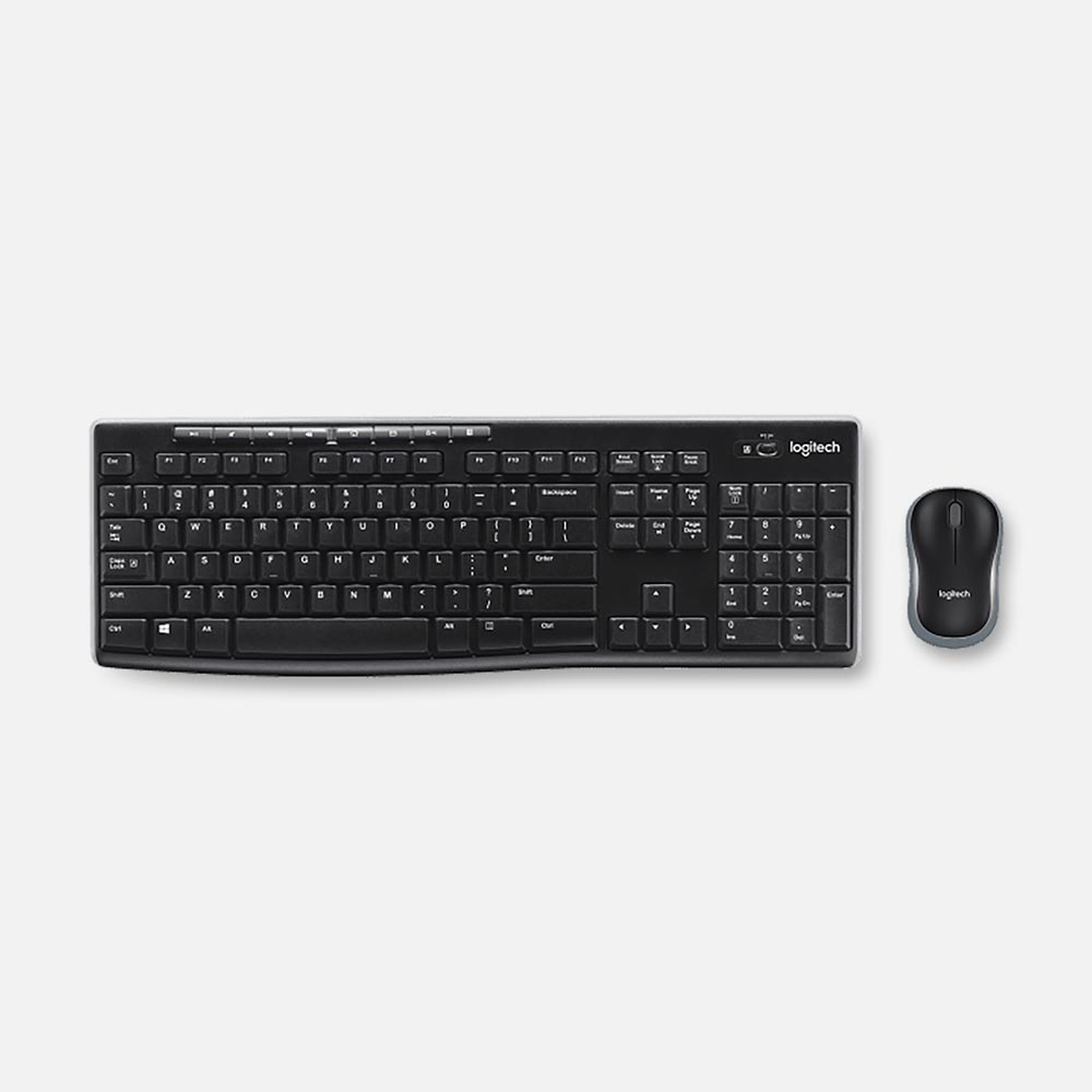 Комплект Logitech Combo MK270 клавиатура и мышь, беспроводной, черный, 920-003381