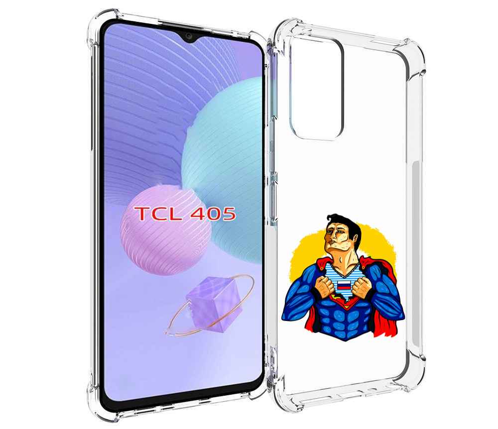 

Чехол MyPads русский супермен для TCL 405, Tocco
