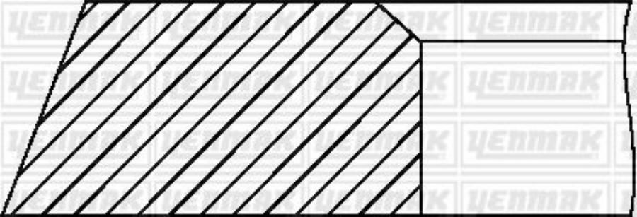 

Yenmak Кольца Поршневые 1 Цилиндр, Mercedes-Benz / Ssangyong / Steyr, =89,5, 2.5X2X3, 0.5