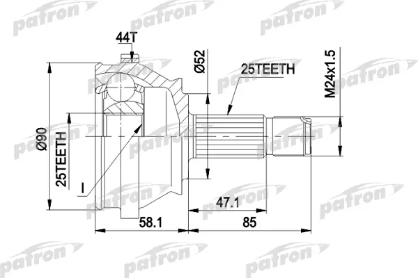 

Шрус PATRON PCV1110