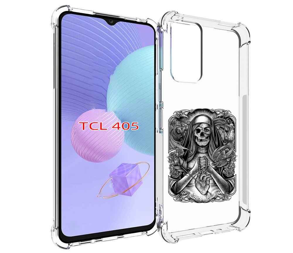 

Чехол MyPads скелет с сердцем для TCL 405, Tocco