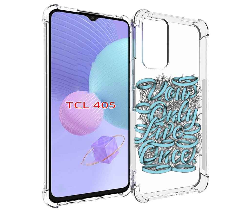 

Чехол MyPads слова из ленты абстракция для TCL 405, Tocco