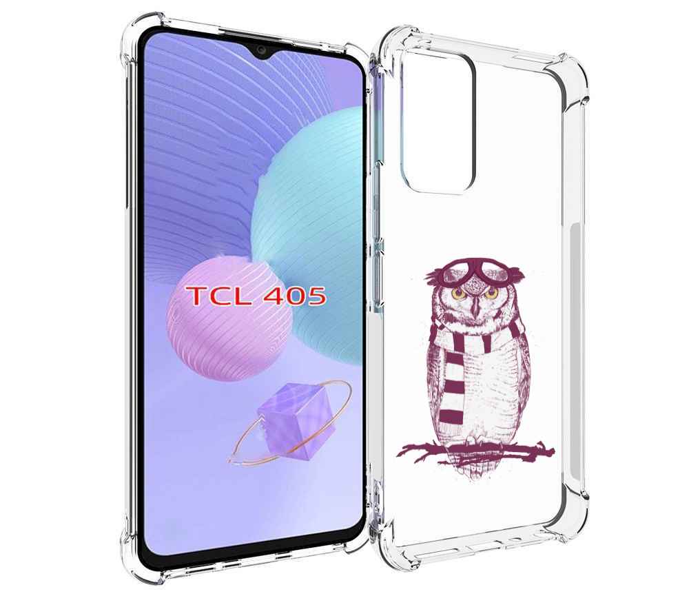 

Чехол MyPads сова-летчик для TCL 405, Tocco