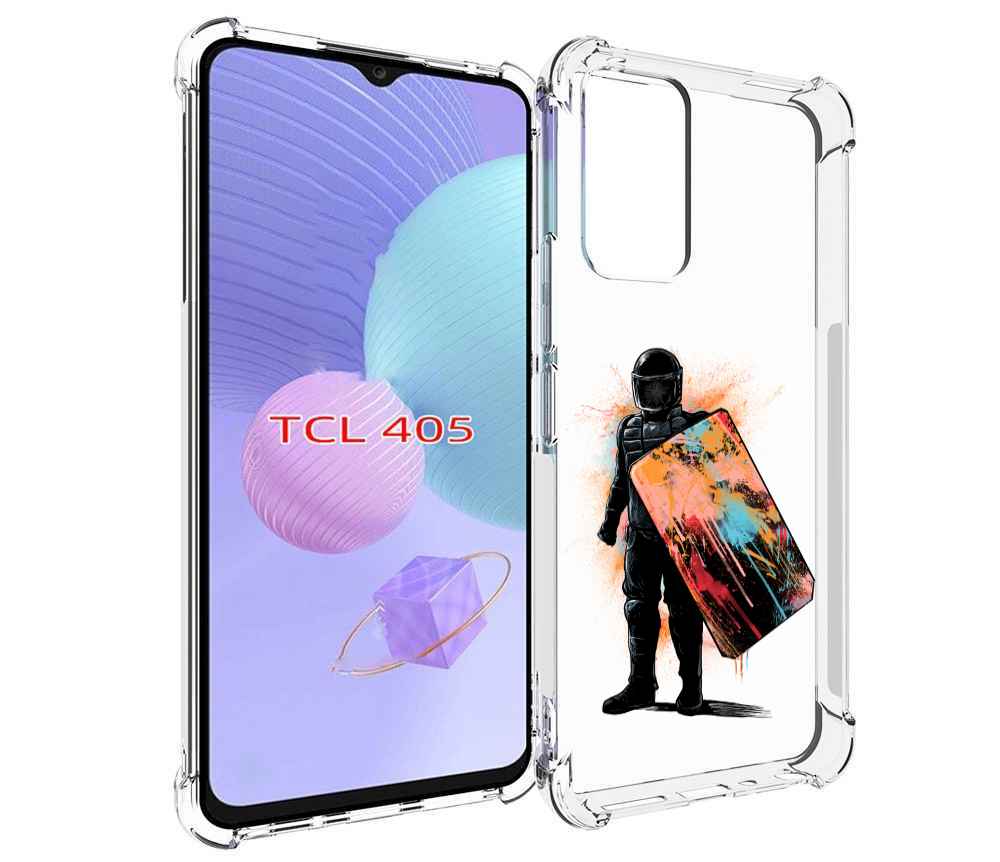 

Чехол MyPads солдат с красочным щитом для TCL 405, Tocco