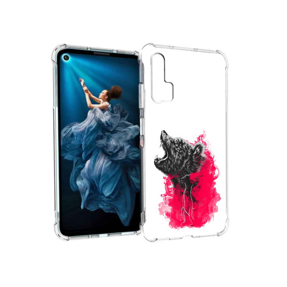 

Чехол MyPads Tocco для Honor 20 Pro медведь в дымке (PT129185.18.463), Прозрачный, Tocco