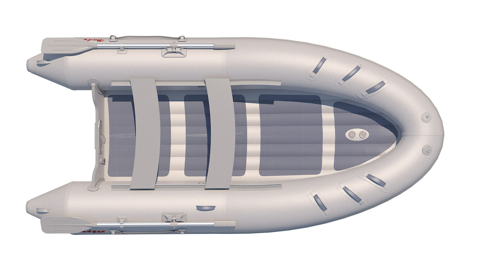 фото Надувная лодка badger air line 390 (нднд) 3,90 м х 1,85 м серый
