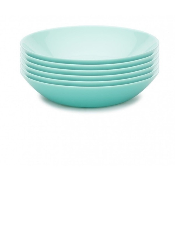 

Набор тарелок, тарелка суповая, супница Лили ТЮРКУАЗ 20 см 6 штук