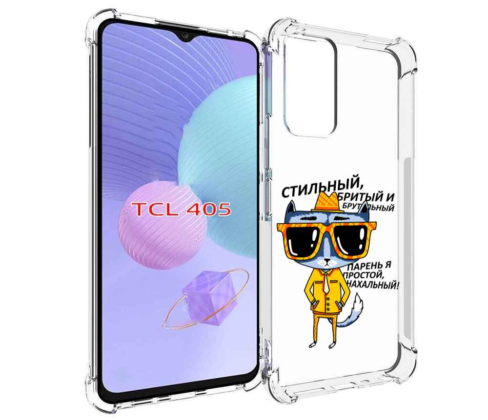 

Чехол MyPads стильный кот для TCL 405, Tocco