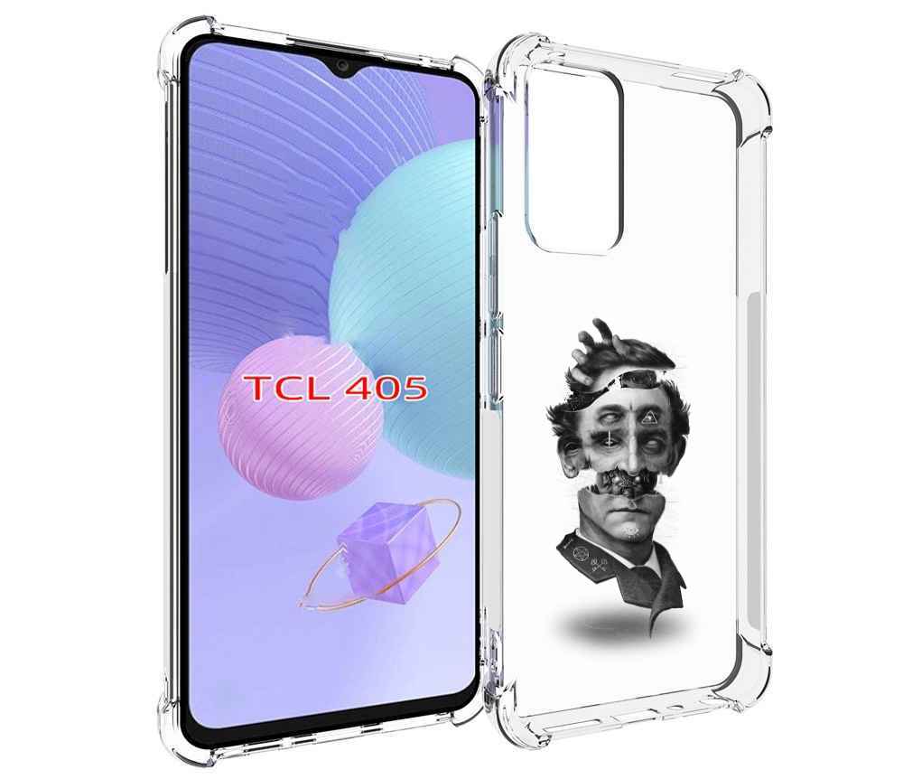 

Чехол MyPads страшное лицо абстракция для TCL 405, Tocco