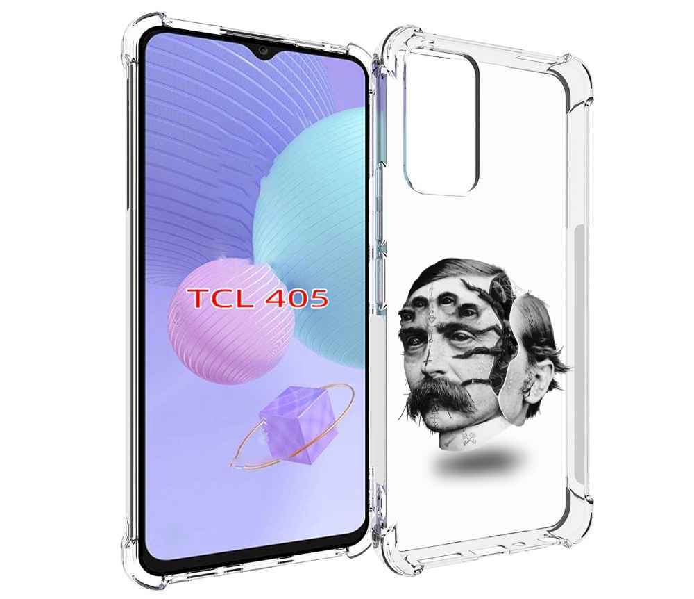 

Чехол MyPads страшное лицо мужчины для TCL 405, Tocco