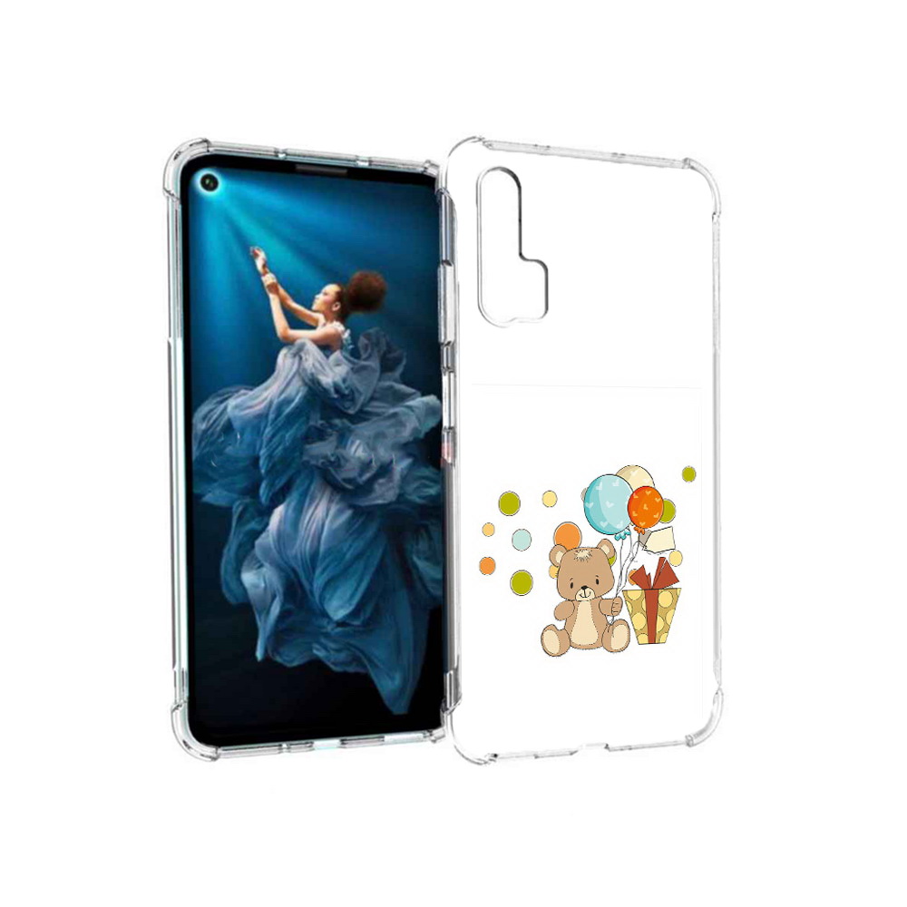 

Чехол MyPads Tocco для Honor 20 Pro медвеженок с подарком (PT129185.18.470), Прозрачный, Tocco