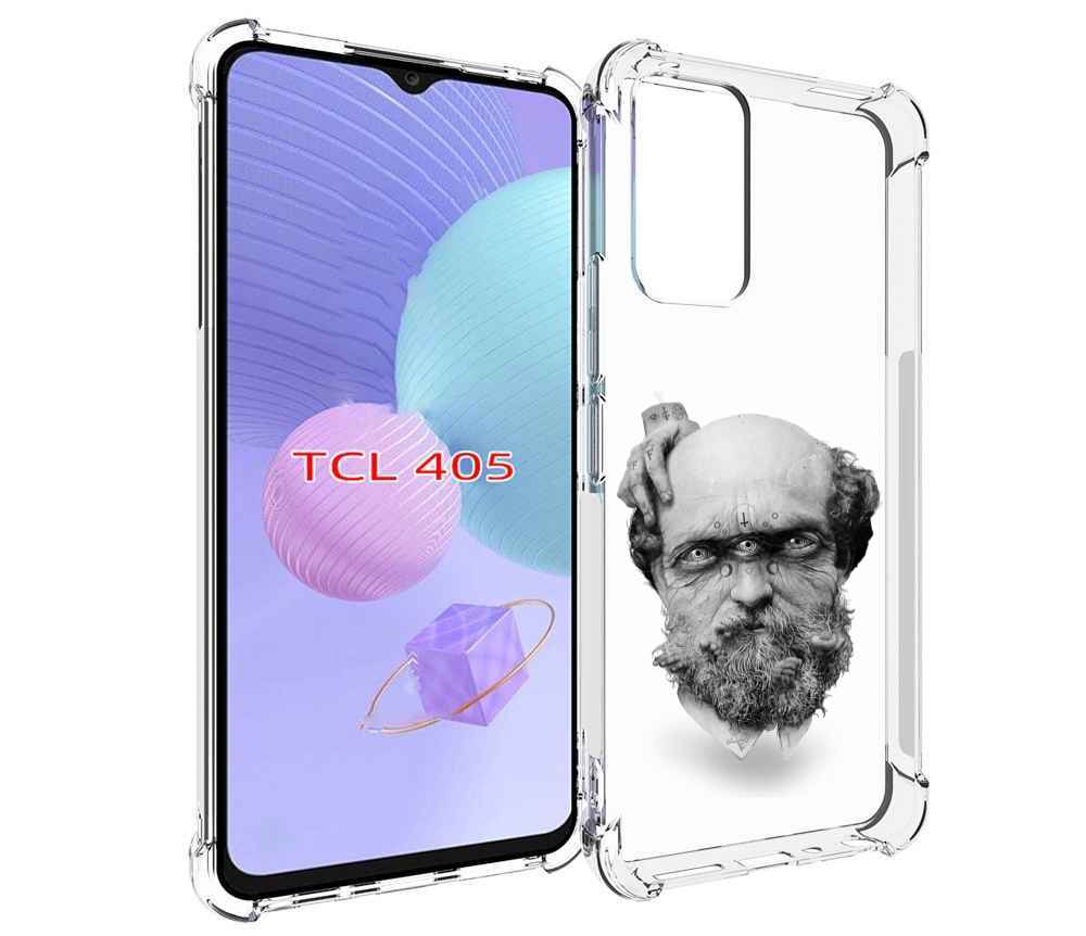 

Чехол MyPads страшный бородатый мужчина абстракция для TCL 405, Tocco