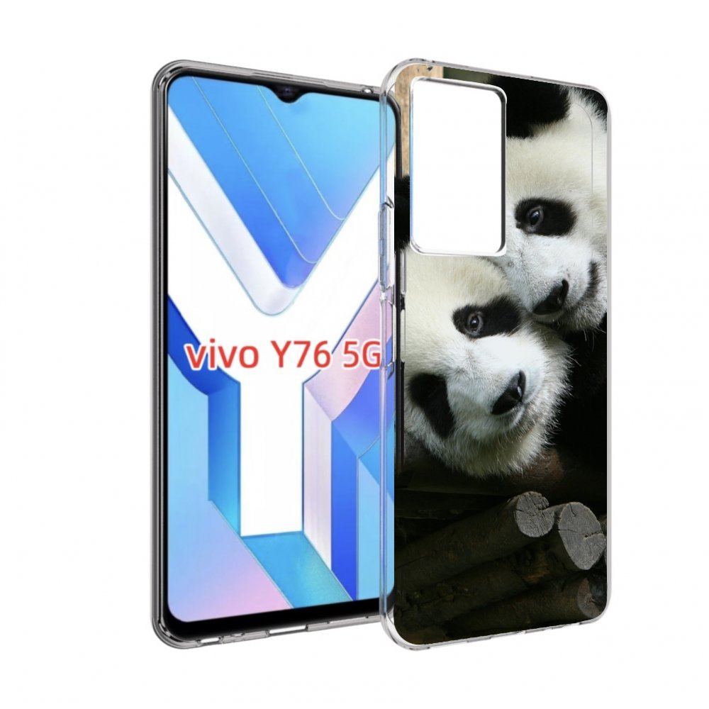 

Чехол MyPads Две-панды для Vivo Y76 5G, Прозрачный, Tocco