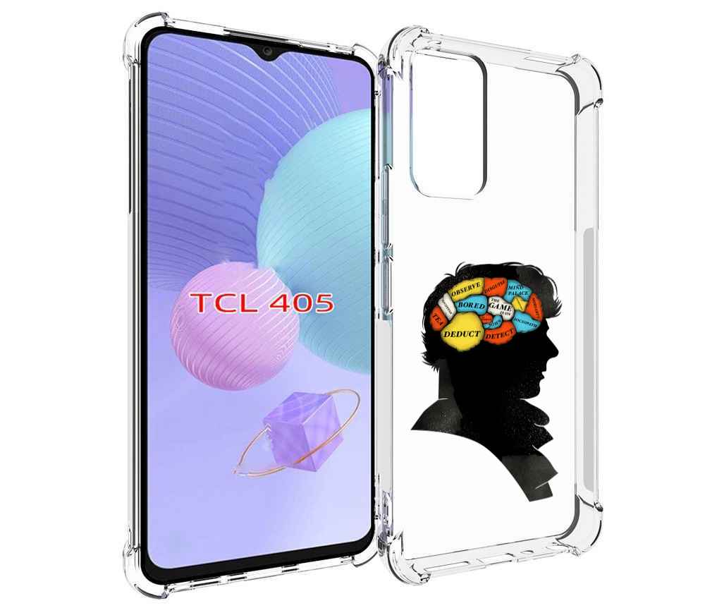

Чехол MyPads темный рисунок для TCL 405, Tocco