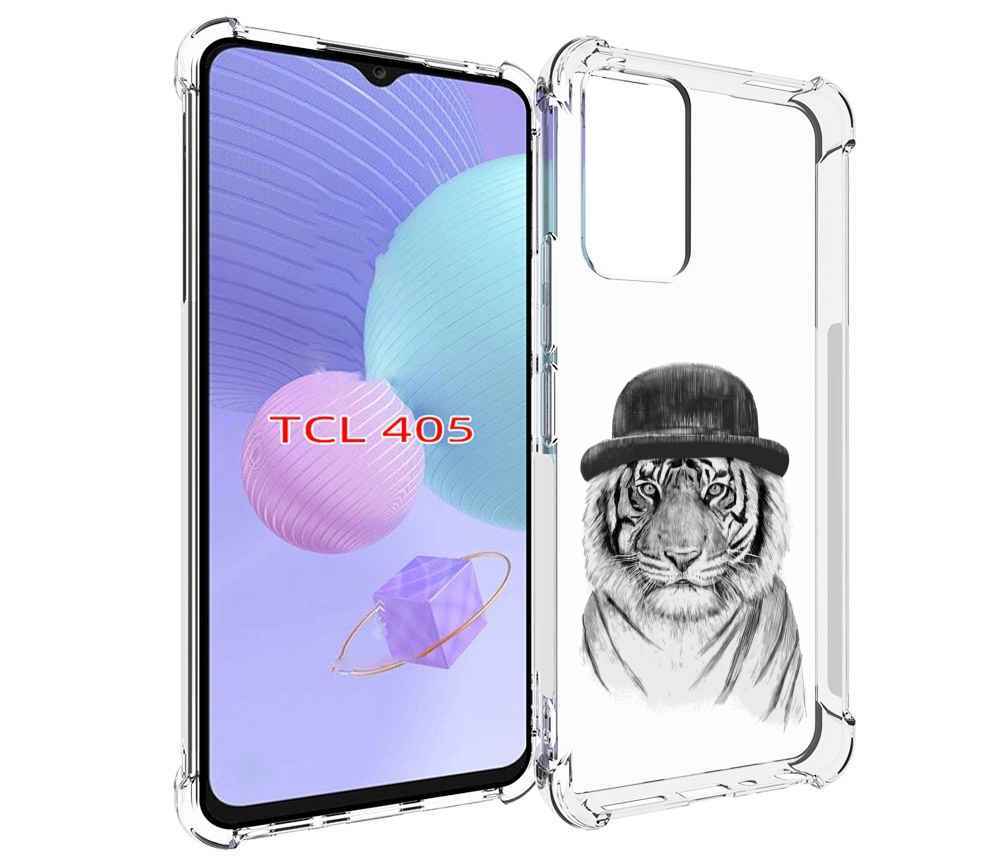 

Чехол MyPads тигр британец для TCL 405, Tocco