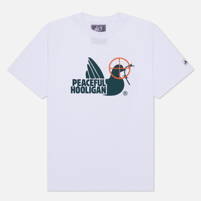 

Футболка мужская Peaceful Hooligan PHAW22PRITEE04-WHT белая S, PHAW22PRITEE04-WHT
