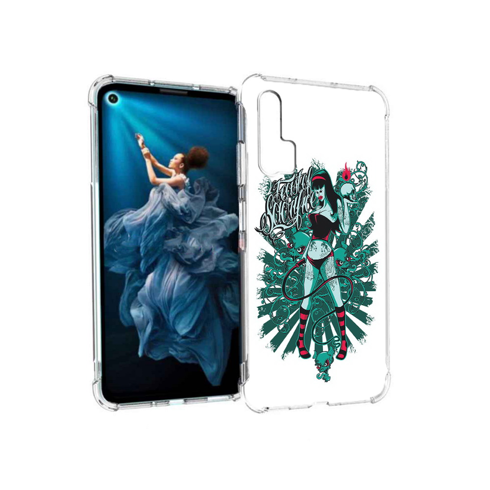 

Чехол MyPads Tocco для Honor 20 Pro нарисованная девушка в татуировках (PT129185.18.499), Прозрачный, Tocco