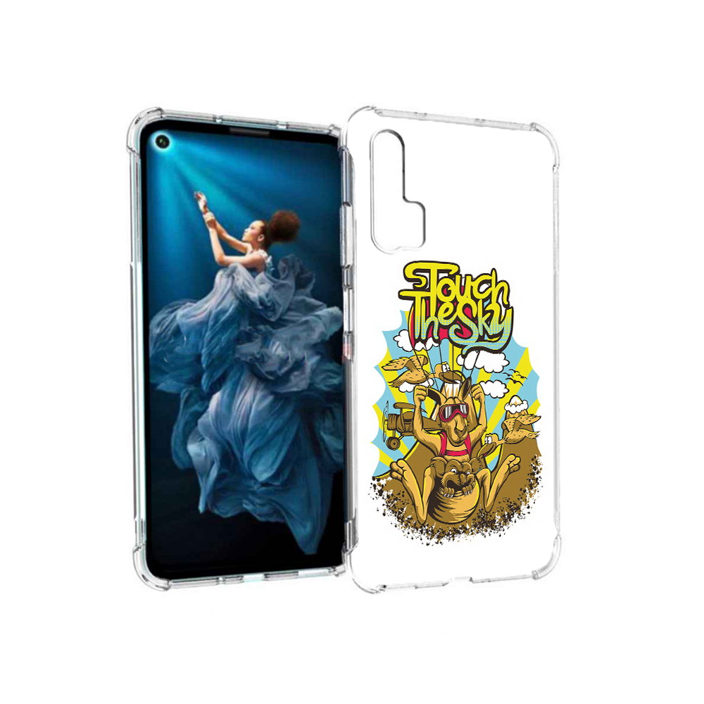 

Чехол MyPads Tocco для Honor 20 Pro нарисованное кенгуру комикс (PT129185.18.505), Прозрачный, Tocco