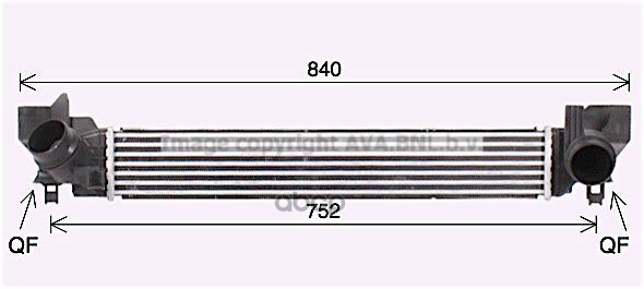 

AVA BW4579 Радиатор интеркулера
