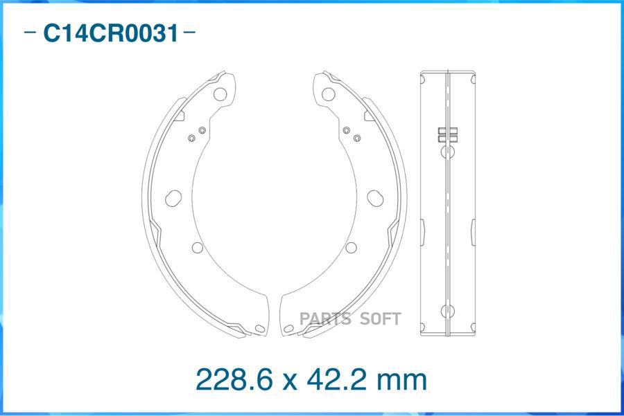 

Тормозные колодки CWORKS задние C14CR0031