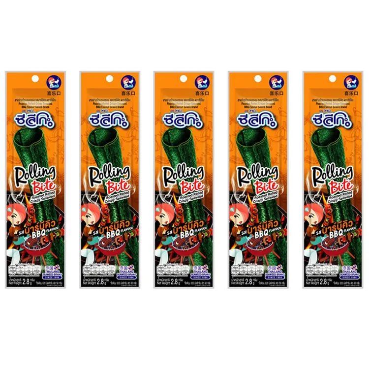 Морская капуста Seleco со вкусом барбекю, 5 шт по 2,8 г