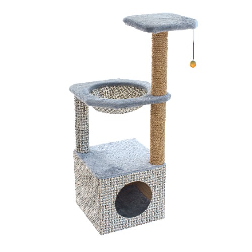 

Домик для кошек White Cat СД-105 2 В-2 серый, 100 см., В-2