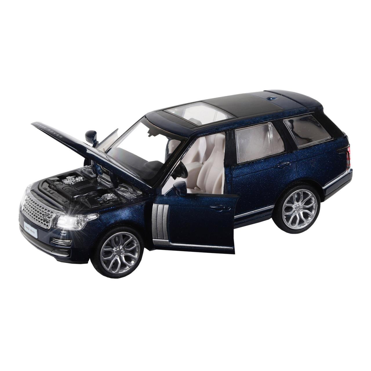 

Игрушечная машинка 2013 Range Rover, темно-синий перламутр, свет, звук металл JB1200126