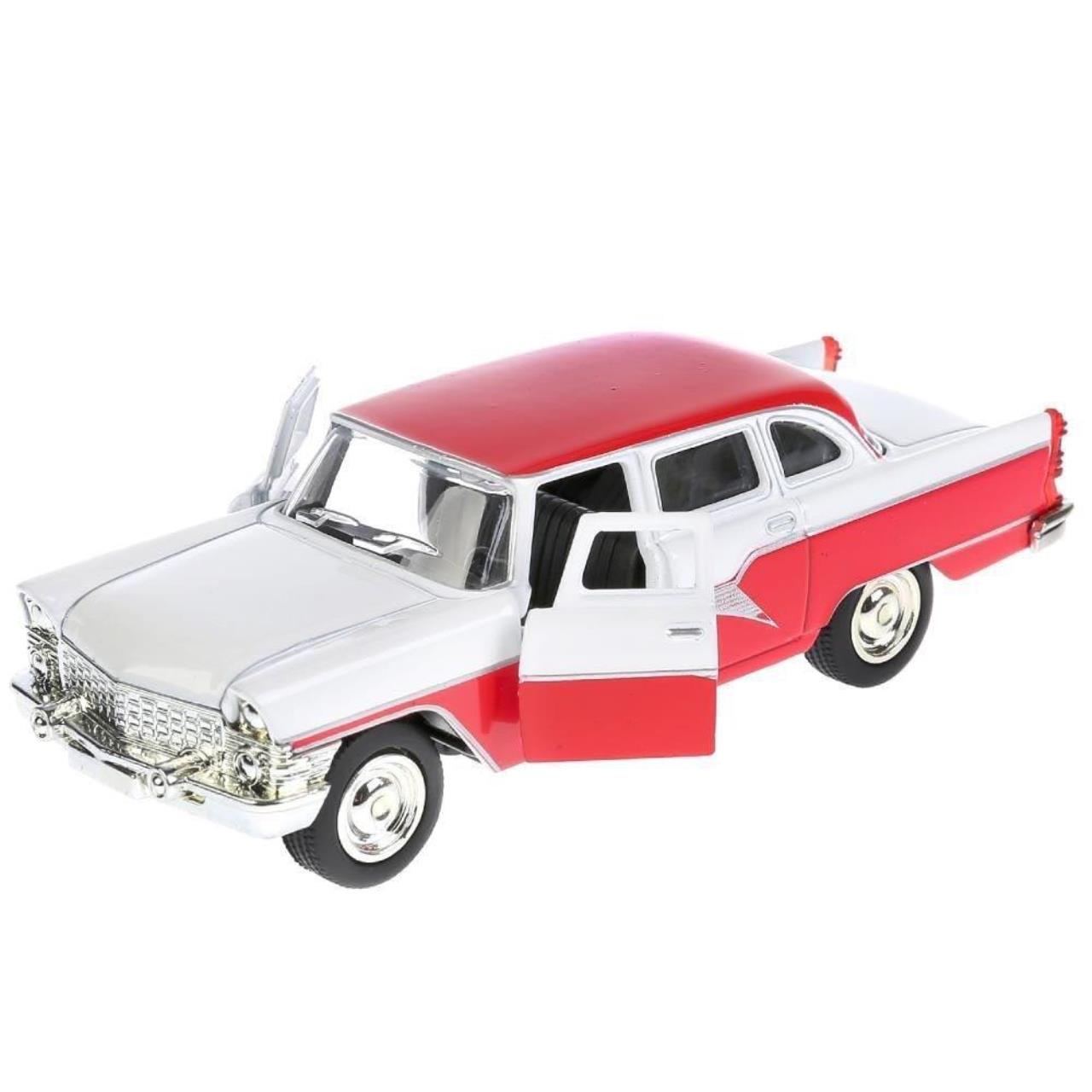 

Игрушечная машинка ГАЗ ЧАЙКА 11,5 см инерционная красно-белая X600-H09083-R