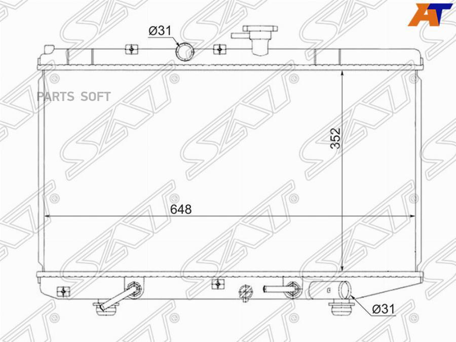 

SAT Радиатор KIA RIO 1.3/1.5 00-05