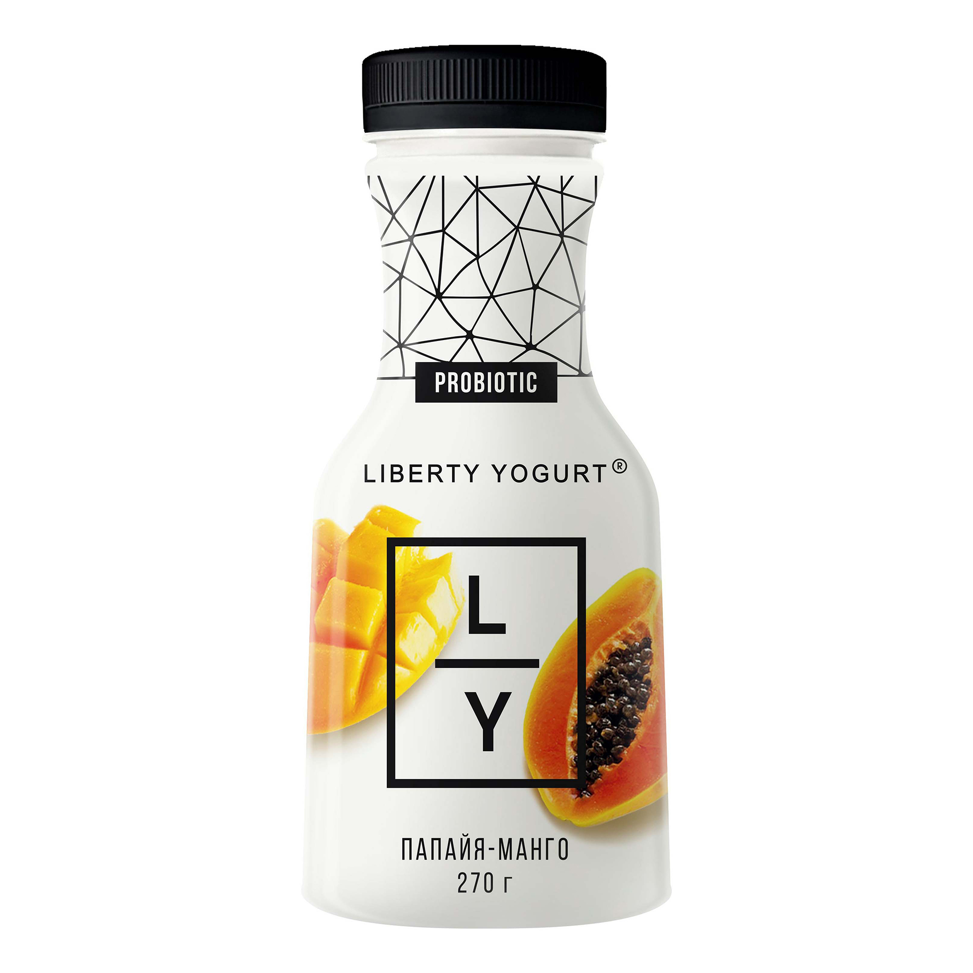 Йогурт питьевой Liberty папайя-манго 2% 270 г