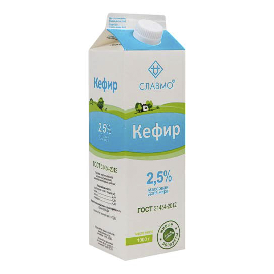 

Кефир Славмо 2,5% 1 л