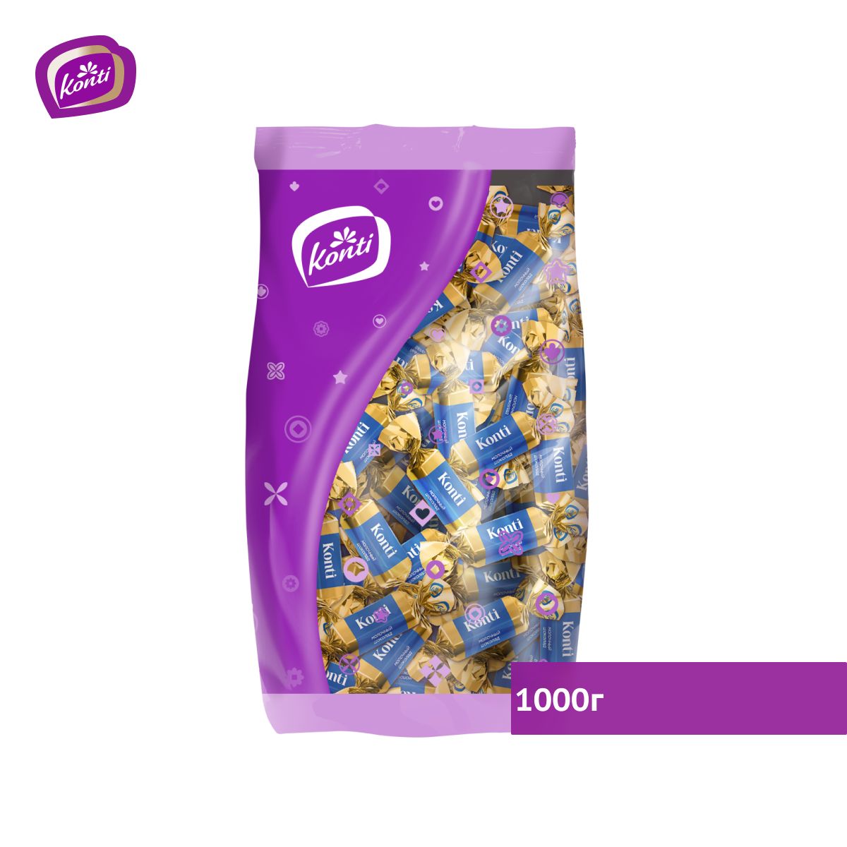 

Шоколад молочный Konti, 1000 г