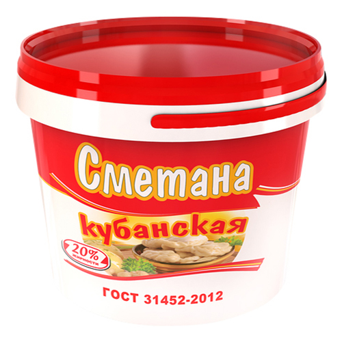 

Сметана Хладокомбинат Кубанская 20% БЗМЖ 900 г