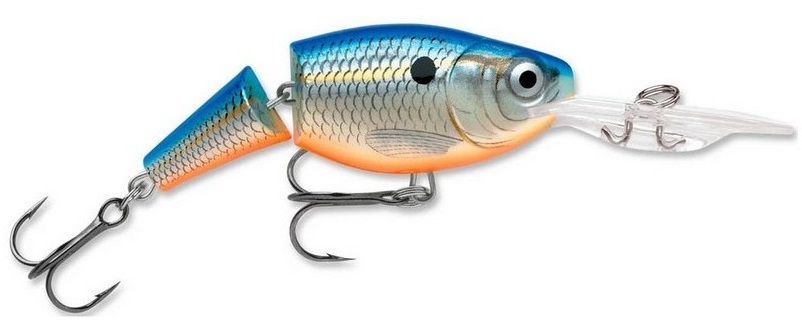 

Воблер Rapala Jointed Shad Rap 25 г, 90 мм, BSD, 1 шт., Разноцветный, Jointed Shad Rap