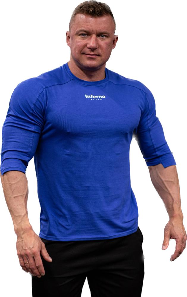 

Лонгслив мужской INFERNO style Ф-006 синий 2XL, Ф-006