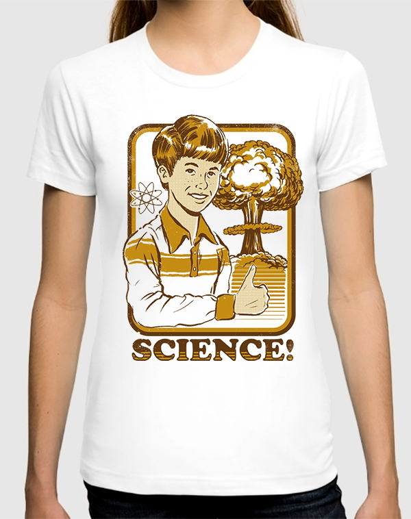 

Футболка женская Dream Shirts Ядерная Наука белая S, Ядерная Наука