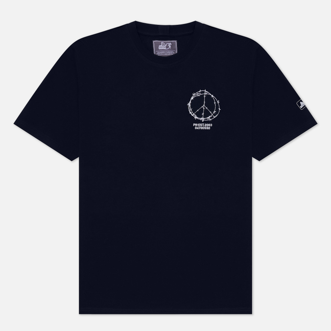 

Футболка мужская Peaceful Hooligan PHAW22PRITEE17-NVY синяя S, PHAW22PRITEE17-NVY
