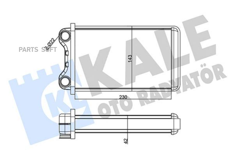 

346245 Радиатор Печки Audi A4 1.6-3.2 00> KALE 346245