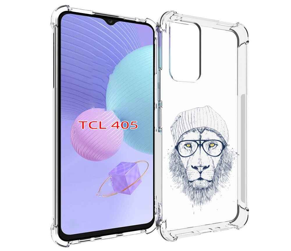 

Чехол MyPads хиппи лев для TCL 405, Tocco